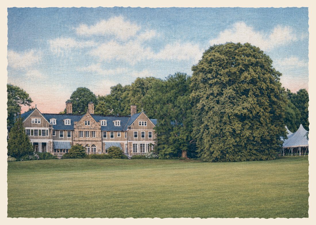 Postcard of Blithewold Mansion
